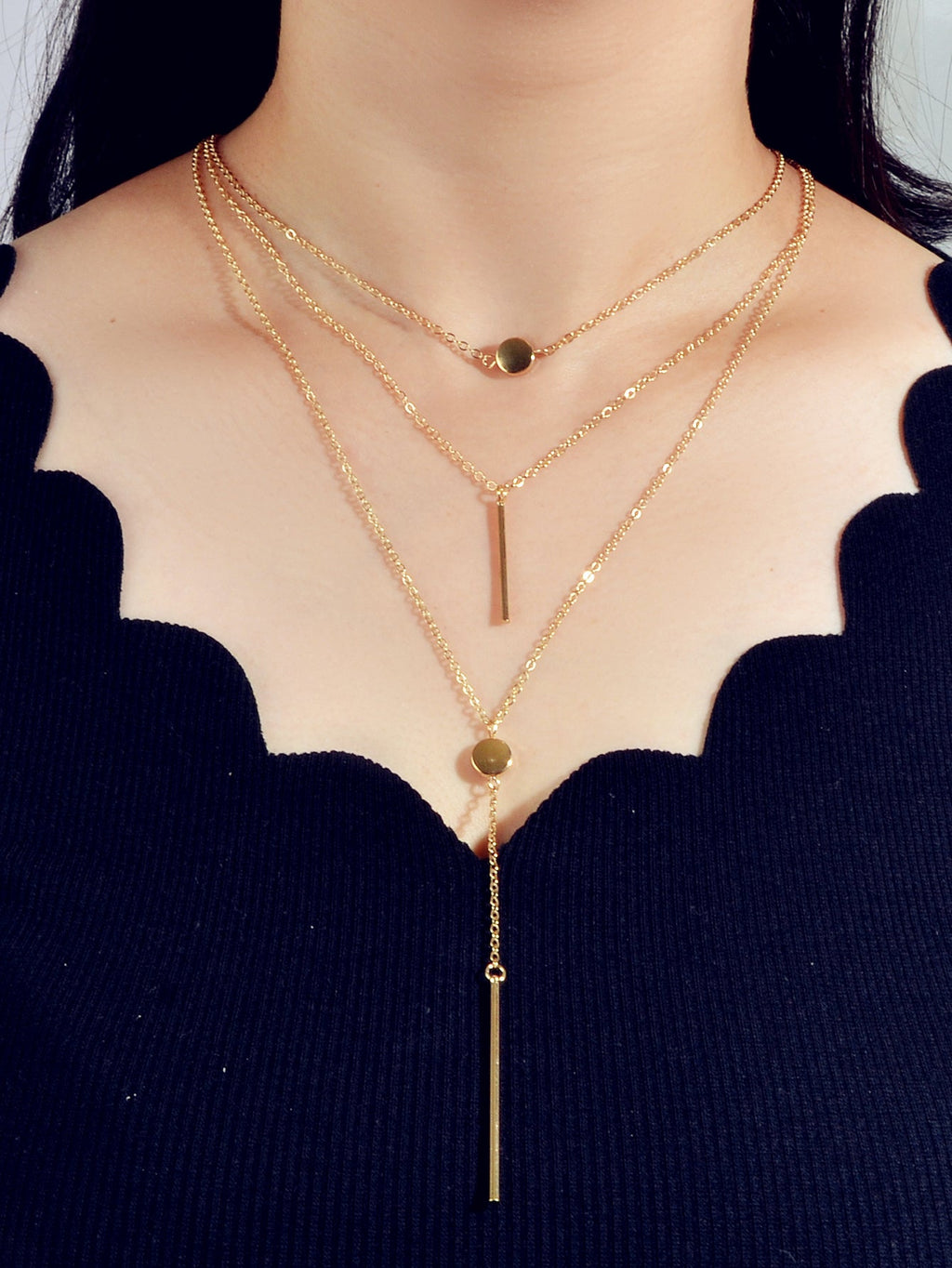 Boho Women Bib Multi-layer Bar Charm Choker Necklace Stunning Jewellery Gift