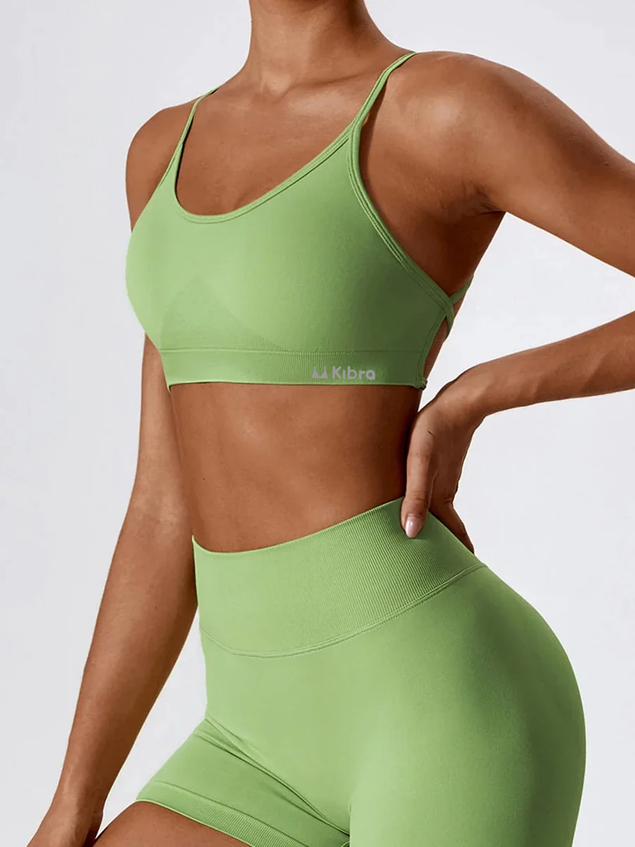 Crossback Strappy Sports Bra-4