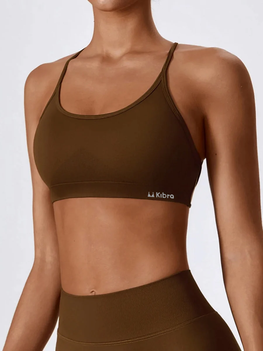 Crossback Strappy Sports Bra-0