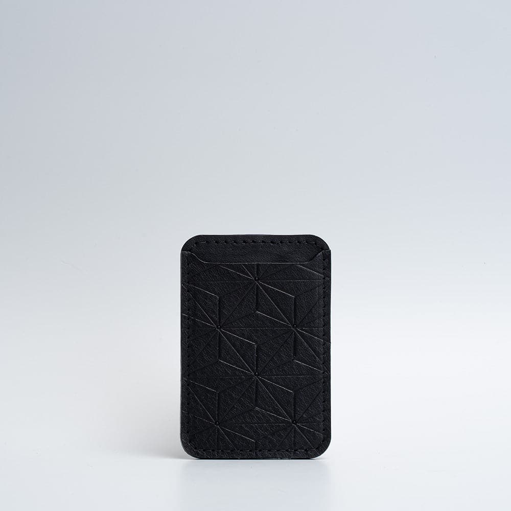 Leather Wallet compatible with MagSafe - Geometric Flower