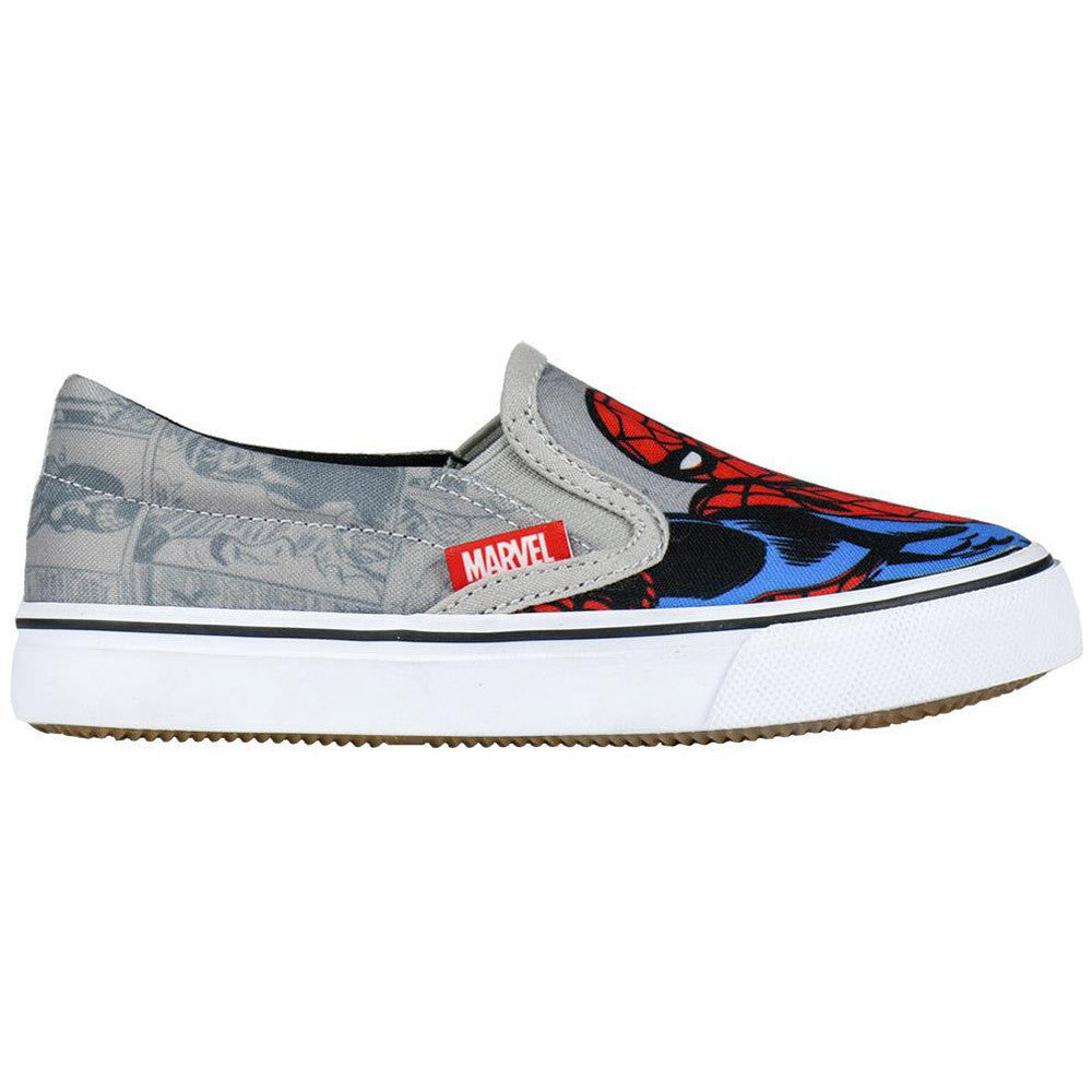 Spiderman grey canvas shoes